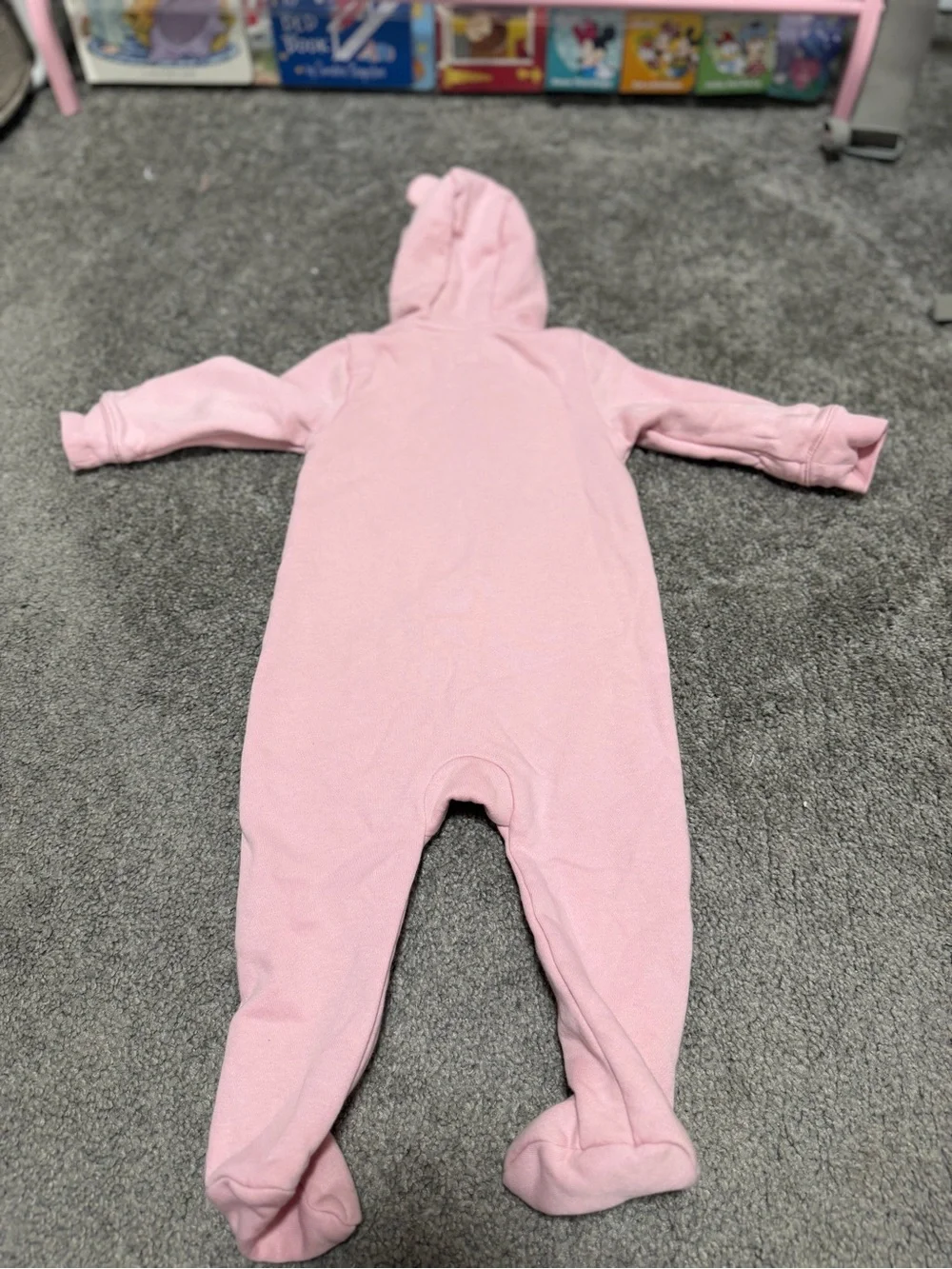 GAP Baby Bear Sweatshirt Bodysuit Pink Size 6-12 Month